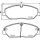 Brake pad set with wear warning 20.8 mm HELLA for HYUNDAI H350 and others