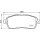 Brake pad set without wear warning 17.6 mm HELLA for FORD KA+ and others