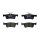 Brake pad set, rear brake disc HELLA PAGID for FORD FIESTA VII