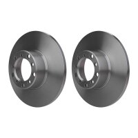 2 Brake Discs full Ø 80 mm 12.6 mm HELLA suitable...