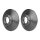 2 Brake Discs full Ø 80 mm 12.6 mm HELLA suitable for e.g. MB 123