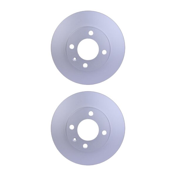 2 Brake Discs full Ø 65 mm 12 mm HELLA suitable for e.g. VW GOLF