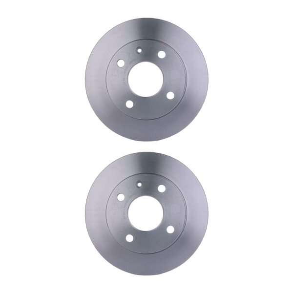 2 Brake Discs internally ventilated Ø 63.5 mm 24.2 mm HELLA for FORD SIERRA
