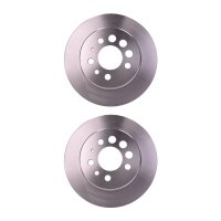 2 Brake Discs full Ø 68 mm 9.6 mm HELLA suitable...