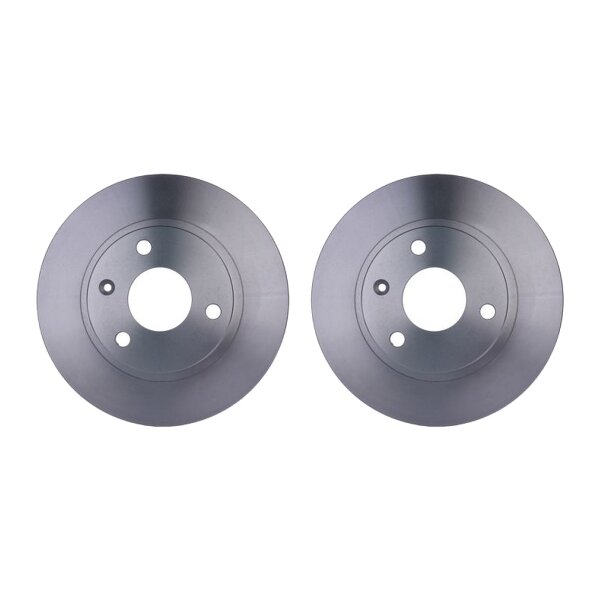 2 Brake Discs full Ø 57 mm 8 mm HELLA suitable for e.g. CITROËN AX