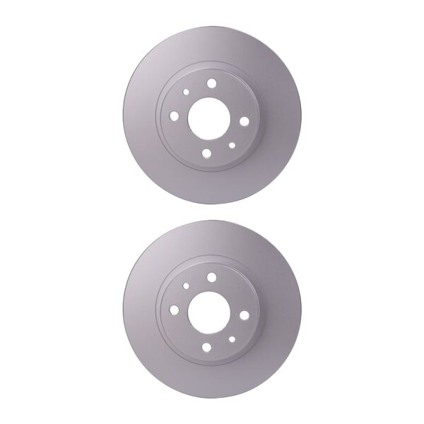2 Brake Discs full Ø 59 mm 12 mm HELLA suitable for e.g. FIAT TIPO