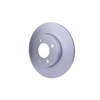 2 Brake Discs full Ø 65 mm 12.8 mm HELLA suitable for e.g. VW GOLF