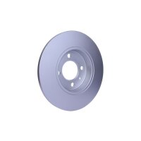 2 Brake Discs full Ø 65 mm 12.8 mm HELLA suitable for e.g. VW GOLF