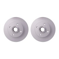 2 Bremsscheiben voll Ø 39,8 mm 10 mm HELLA passend...