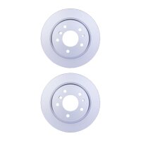 2 Brake Discs full Ø 75 mm 10 mm HELLA suitable...