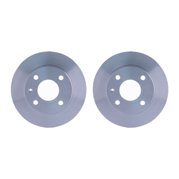 2 Brake Discs full Ø 63.5 mm 10 mm HELLA suitable for e.g. FORD ESCORT