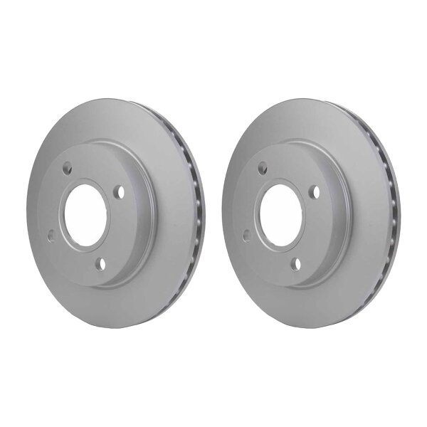 2 Brake Discs internally ventilated Ø 63.6 mm 20 mm HELLA for FORD FIESTA