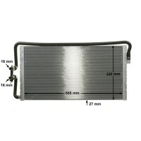 Niedertemperaturkühler Rippen gelötet 590mm-326mm MAHLE für u.a. BMW 5er