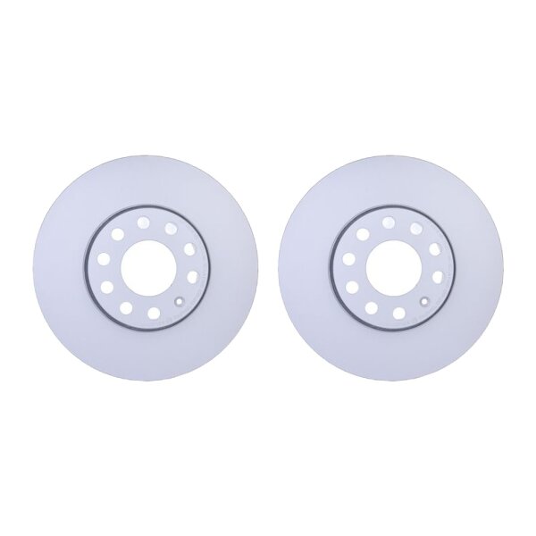 2 Brake Discs externally ventilated Ø 68 mm 25 mm HELLA for e.g. AUDI A4