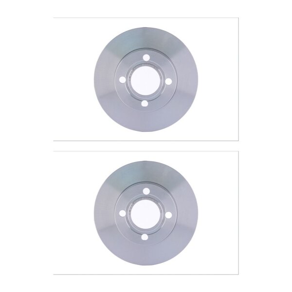 2 Brake Discs full Ø 68 mm 13 mm HELLA suitable for e.g. AUDI 80