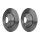 2 Brake Discs full Ø 68 mm 13 mm HELLA suitable for e.g. AUDI 80