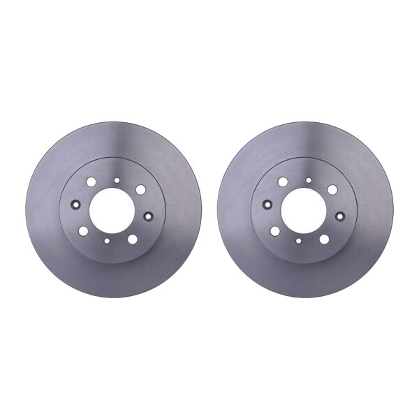 2 Brake Discs internally ventilated Ø 64.2 mm 21 mm HELLA for HONDA CIVIC