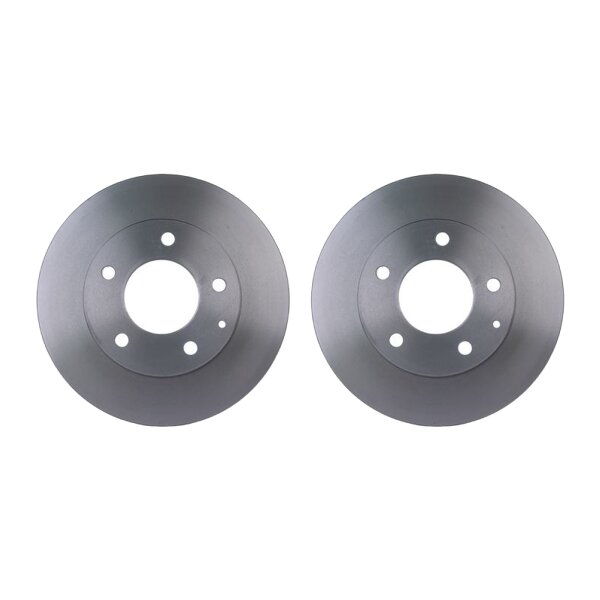 2 Brake Discs internally ventilated Ø 72 mm 24 mm HELLA for e.g. MAZDA 626