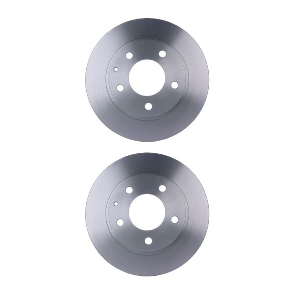 2 Bremsscheiben voll Ø 72 mm 10 mm HELLA passend für u.a. MAZDA 626