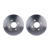 2 Brake Discs full Ø 59 mm 12 mm HELLA suitable...