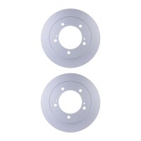 2 Brake Discs full Ø 107 mm 10 mm HELLA suitable...