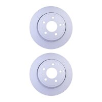 2 Brake Discs full Ø 68 mm 9.6 mm HELLA suitable...