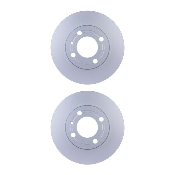2 Brake Discs full Ø 65 mm 10 mm HELLA suitable for e.g. VW POLO