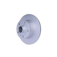 2 Bremsscheiben voll Ø 45,2 mm 10 mm HELLA passend für u.a. AUDI A4