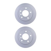 2 Brake Discs full Ø 75 mm 10 mm HELLA suitable...