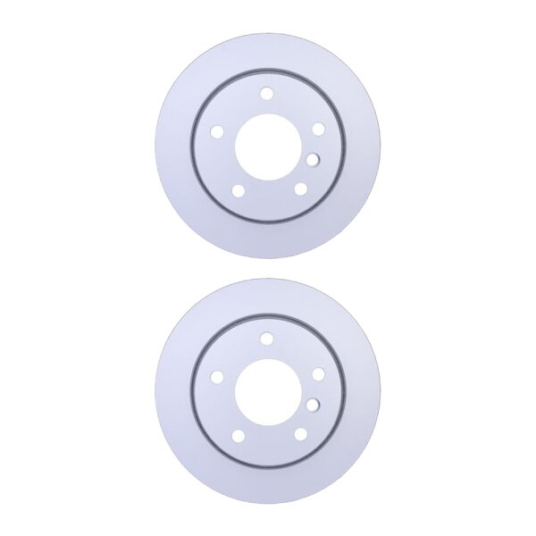 2 Brake Discs externally ventilated Ø 75 mm 19 mm HELLA for BMW 3 Series