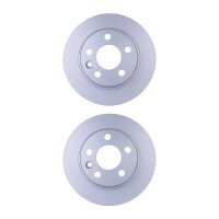 2 Brake Discs full Ø 68.2 mm 9.9 mm HELLA suitable...