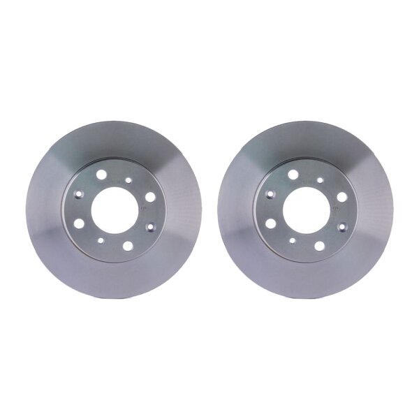 2 Brake Discs internally ventilated Ø 61 mm 21 mm HELLA for HONDA CIVIC