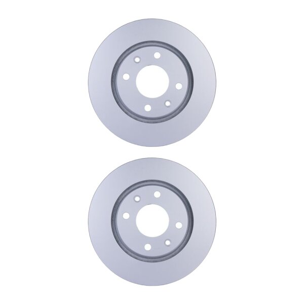 2 Brake Discs externally ventilated Ø 66 mm 24 mm HELLA for PEUGEOT 406