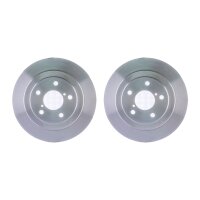 2 Brake Discs full Ø 58 mm 10 mm HELLA suitable...