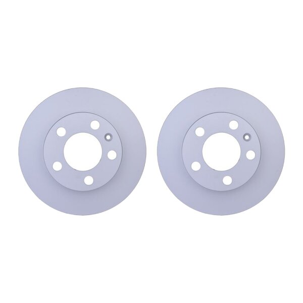 2 Brake Discs full Ø 65 mm 9 mm HELLA suitable for e.g. SEAT IBIZA