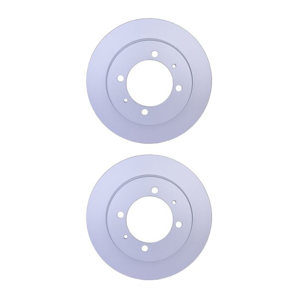 2 Brake Discs full Ø 90 mm 10 mm HELLA suitable for e.g. VOLVO S40