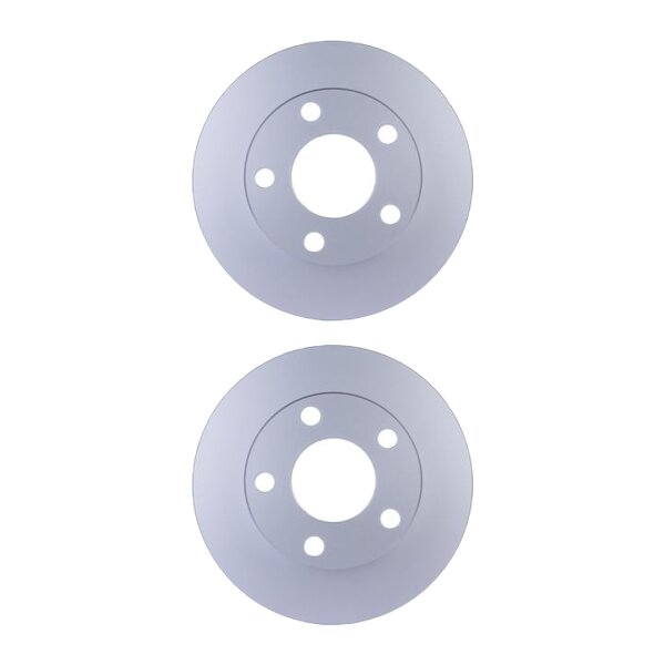 2 Bremsscheiben voll Ø 68 mm 10 mm HELLA passend für u.a. AUDI A4