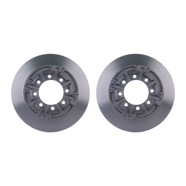 2 Brake Discs full Ø 84 mm 22 mm HELLA suitable for e.g. IVECO DAILY