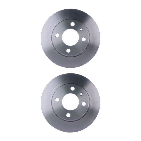 2 Brake Discs full Ø 62 mm 12.8 mm HELLA suitable for e.g. SKODA FAVORIT