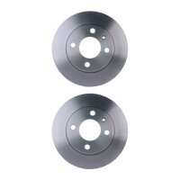 2 Brake Discs full Ø 62 mm 12.8 mm HELLA suitable...