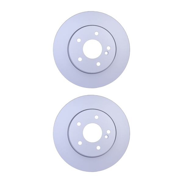 2 Brake Discs full Ø 67 mm 12 mm HELLA suitable for e.g. MB E-CLASS