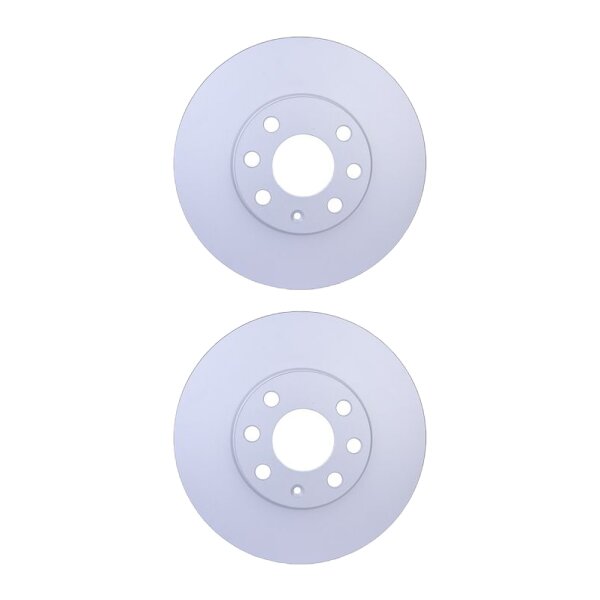 2 Brake Discs internally ventilated Ø 60 mm 24 mm HELLA for e.g. OPEL ASTRA