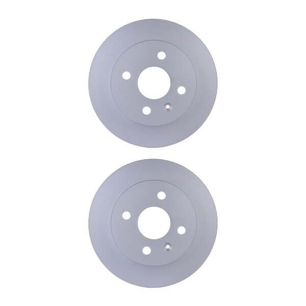 2 Brake Discs full Ø 57 mm 10 mm HELLA suitable for e.g. OPEL ASTRA