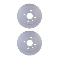 2 Brake Discs full Ø 57 mm 10 mm HELLA suitable...