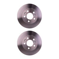 2 Brake Discs full Ø 66 mm 10.5 mm HELLA suitable...