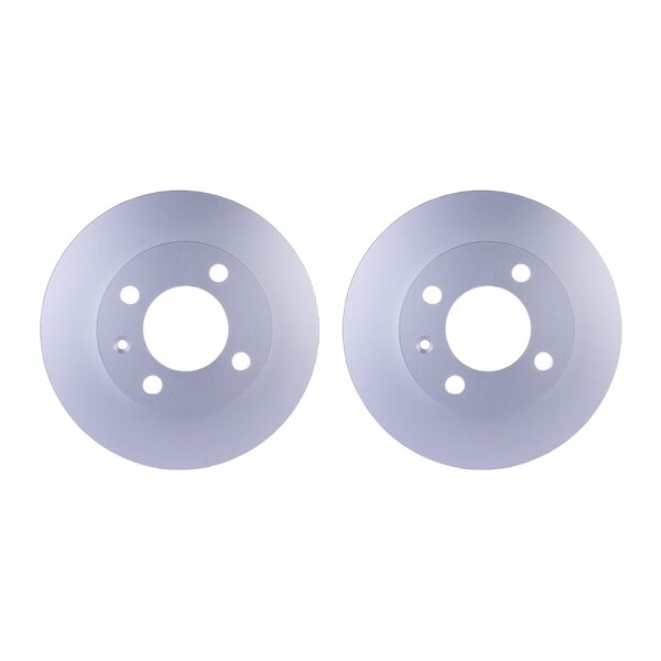 2 Brake Discs full Ø 65.1 mm 8.8 mm HELLA suitable for e.g. VW POLO