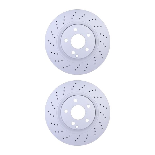 2 Brake Discs internally ventilated Ø 67 mm 32 mm HELLA for e.g. MB S-CLASS