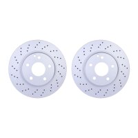 2 Brake Discs perforated Ø 67 mm 28 mm HELLA...