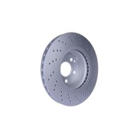 2 Brake Discs perforated Ø 67 mm 28 mm HELLA suitable for e.g. MB S-CLASS