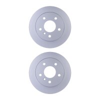 2 Brake Discs full Ø 67 mm 8 mm HELLA suitable for...